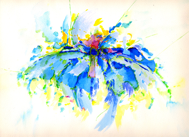 Kirsten K&ouml;tter: 2005, Aquarell, 24 &times; 32 cm