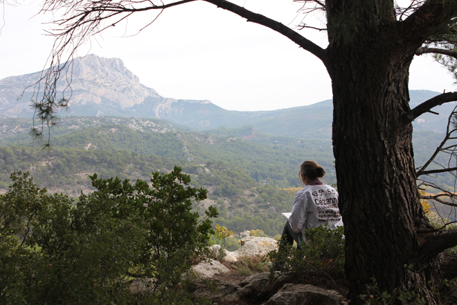 Site-specific Research C&eacute;zanne: Montagne de Sainte-Victoire, Aix-en-Provence, Frankreich / Montagne de Sainte-Victoire, Aix-en-Provence, France, 2015