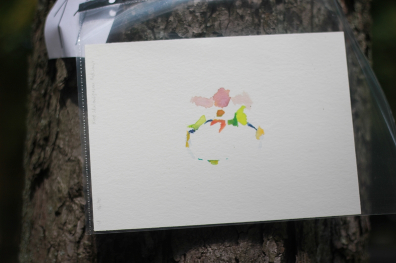 2025-08-19_malathon-chemnitz_11_baum_2999, watercolour, 17 × 24 cm (Kirsten Kötter)