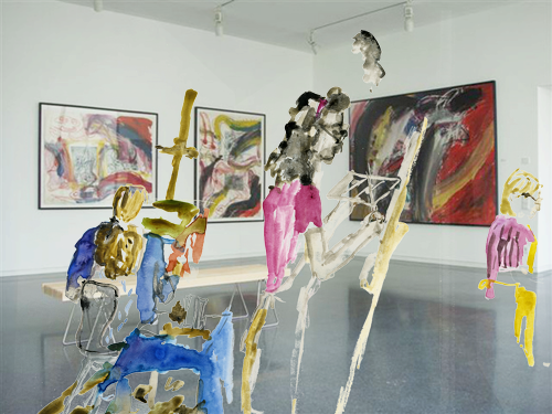 Malen im Kunsthaus Taunusstein, Kirsten Kötter: Digitale Montage