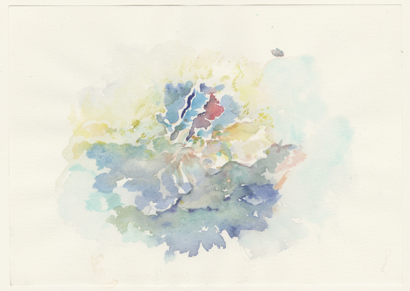 2013-10-07_croix-provence, watercolour, 17 × 24 cm (Kirsten Kötter)