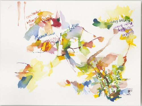 2018-06-16_mak-maschine-talk_2, watercolour, 24 × 32 cm (Kirsten Kötter)