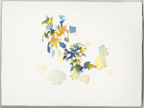 2018-07-03_neben-eisenstrasse, watercolour, 24 &times; 32 cm (Kirsten Kötter)