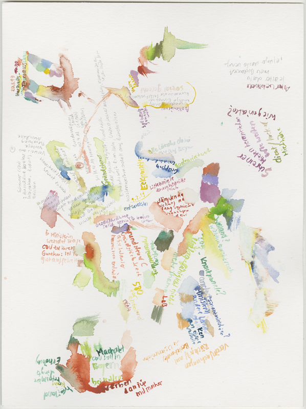 2019-03-20_ausschuss-haushalt-finanz-1, budget and finance committee, 
  house of representatives Mainz, 
  watercolour, 30 × 40 cm (Kirsten Kötter)