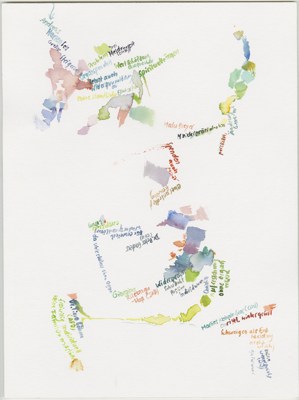 2019-03-27_landtag-plenar_orientierungsdebatte-organspende-2, 
  plenary session Landtag (German state parliament) Rheinland-Pfalz, Mainz, 
  watercolour, 30 × 40 cm (Kirsten Kötter)