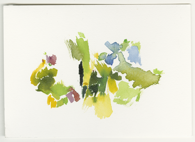 2020-05-27_wald-wehen, watercolour, 12 &times; 17 cm (Kirsten Kötter)