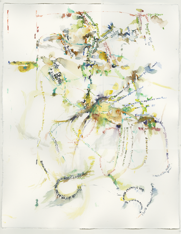 2020-11-23_familienausschuss-buerokratieabbau-ehrenamt, German Bundestag, Committee on Family, Senior Citizens, Women and Youth, 
  watercolour, 65 x 50 cm (Kirsten Kötter)