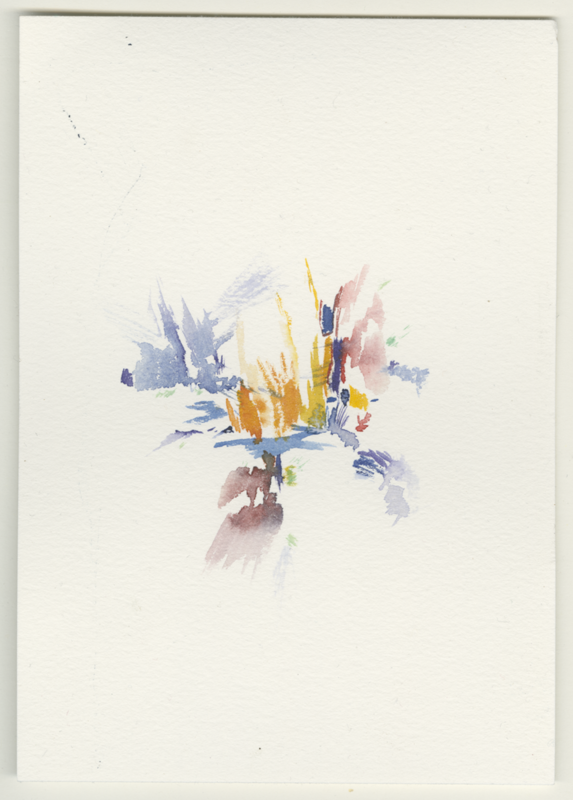 2022-01-10_rhein-biebrich, watercolour, 17 &times; 12 cm (Kirsten Kötter)