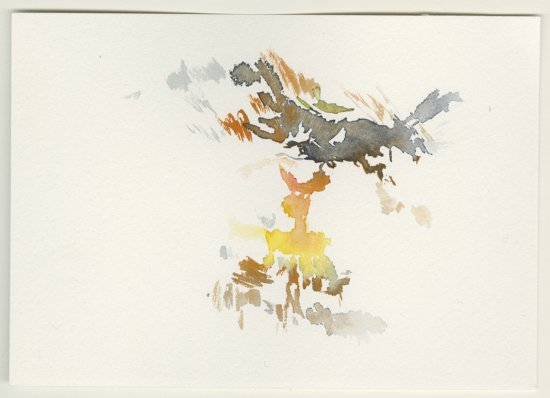 2022-01-12_budenheim-wiese-n-krappen-2, watercolour, 12 &times; 17 cm (Kirsten Kötter)