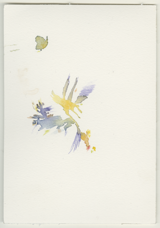 2022-01-12_budenheim-wiese-n-krappen, watercolour, 17 &times; 12 cm (Kirsten Kötter)