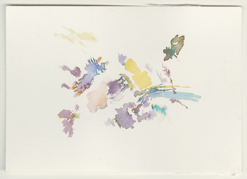 2022-01-15_hegewiese, watercolour, 12 &times; 17 cm (Kirsten Kötter)
