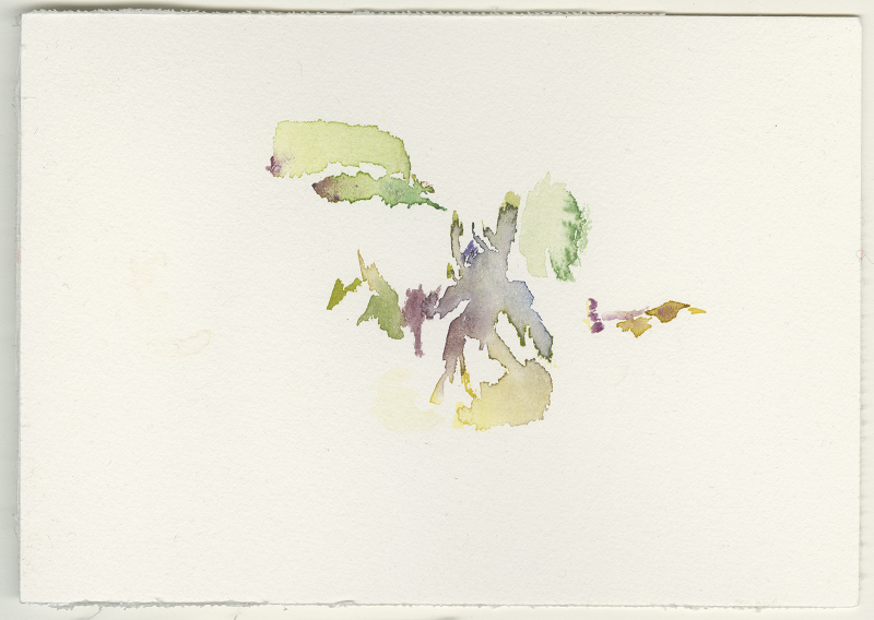2022-11-26_fischteich, watercolour, 12 &times; 17 cm (Kirsten Kötter)